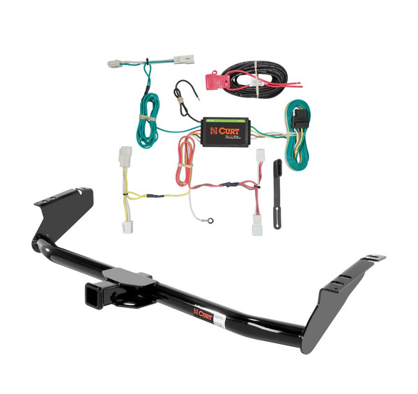 2015 - 2020 Toyota Sienna Curt 2", Class 3 Trailer Tow Hitch + 4-flat Wiring Kit 13105 - CURT