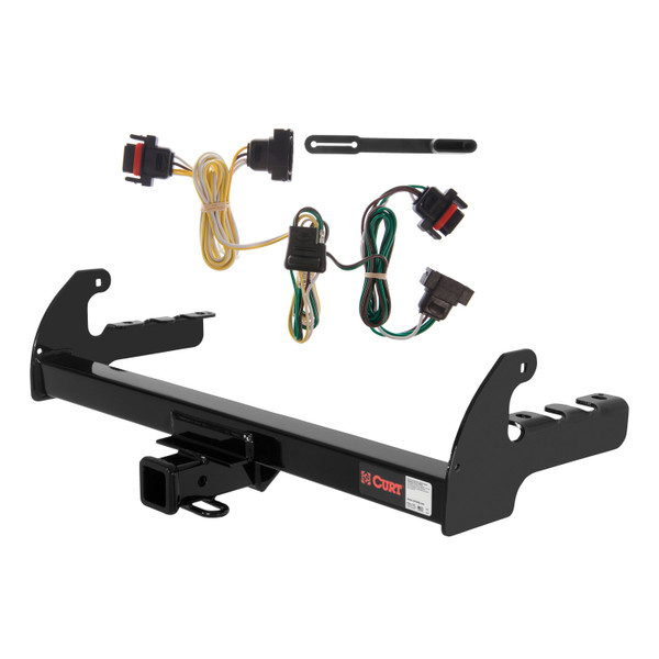 2004 Dodge Dakota Curt 2", Class 3 Trailer Tow Hitch + 4-flat Wiring Kit 13280 - CURT