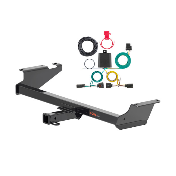 11 - 20 Dodge Grand Caravan Curt 2", Class 3 Trailer Tow Hitch + 4-flat Wiring Kit 13364 - CURT