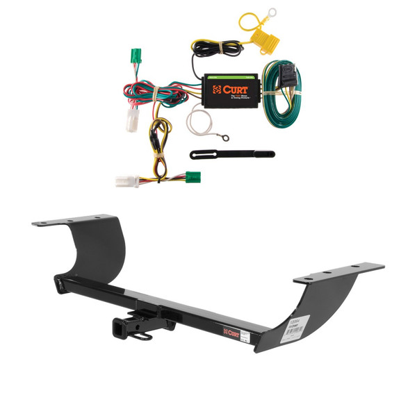 2011 - 2015 Dodge Charger Curt 1-1/4", Class 2 Trailer Tow Hitch + 4-flat Wiring Kit 12064 - CURT