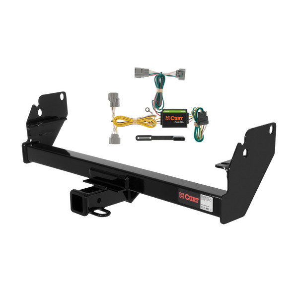 05 - 15 Toyota Tacoma Curt 2", Class 3 Trailer Tow Hitch + 4-flat Wiring Kit 13323 - CURT