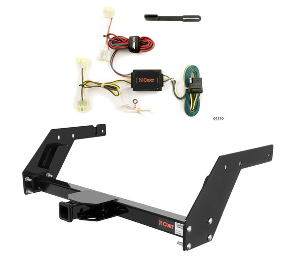 1989 - 1995 Toyota Pickup Curt 2", Class 3 Trailer Tow Hitch + 4-flat Wiring Kit 13086 - CURT