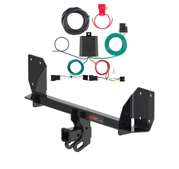 2018 - 2020 Volvo XC60 Curt 2", Class 3 Trailer Tow Hitch + 4-flat Wiring Kit 13467 - CURT