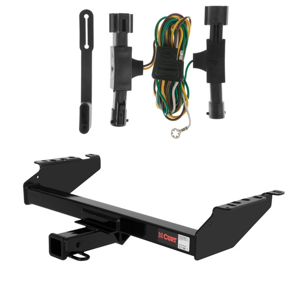 1992 - 1996 Ford Bronco Curt 2", Class 3 Trailer Tow Hitch + 4-flat Wiring Kit 13310 - CURT