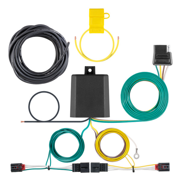 12 - 15 Volkswagen Passat Sedan, excluding TDI Curt 1-1/4", Class 1 Trailer Tow Hitch + 4-flat Wiring Kit 11232