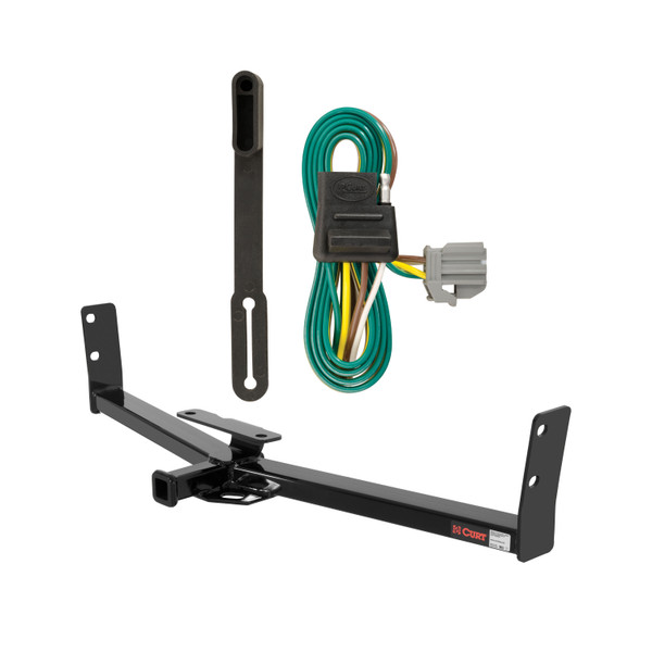 2010 - 2017 Chevrolet Equinox Curt 1-1/4", Class 2 Trailer Tow Hitch + 4-flat Wiring Kit 12291-1 - CURT
