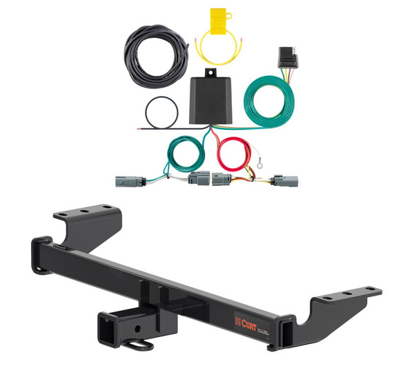 2021 - 2024 Ford Bronco Sport Curt 2", Class 3 Trailer Tow Hitch + 4-flat Wiring Kit 13474 - CURT