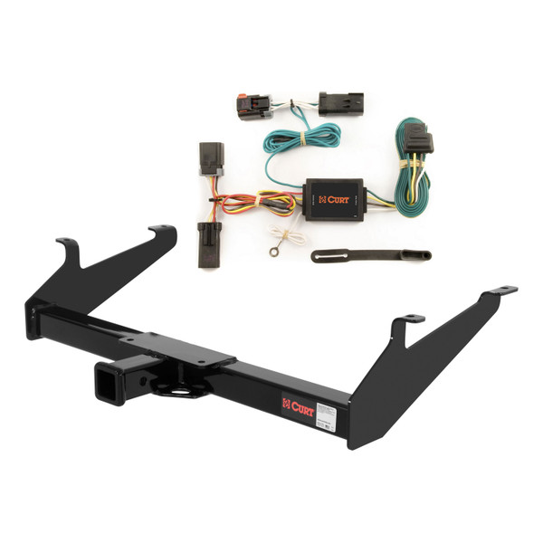 2002 Dodge Ram 1500 6' bed only (built before 11/02) Curt 2", Class 3 Trailer Tow Hitch + 4-flat Wiring Kit 13320 - CURT