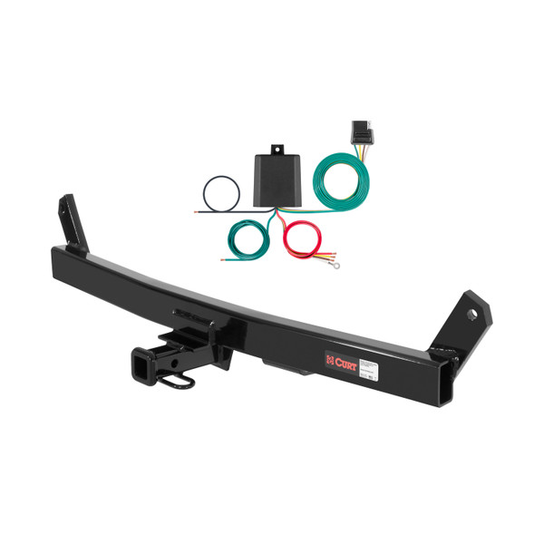 98 - 00 Volvo S70  Curt 1-1/4", Class 2 Trailer Tow Hitch + 4-flat Wiring Kit 12211 - CURT