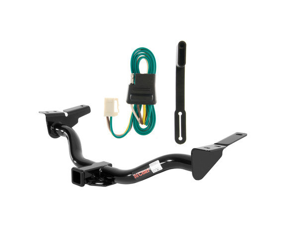 01 - 04 Ford Escape Curt 2", Class 3 Trailer Tow Hitch + 4-flat Wiring Kit 13506 - CURT