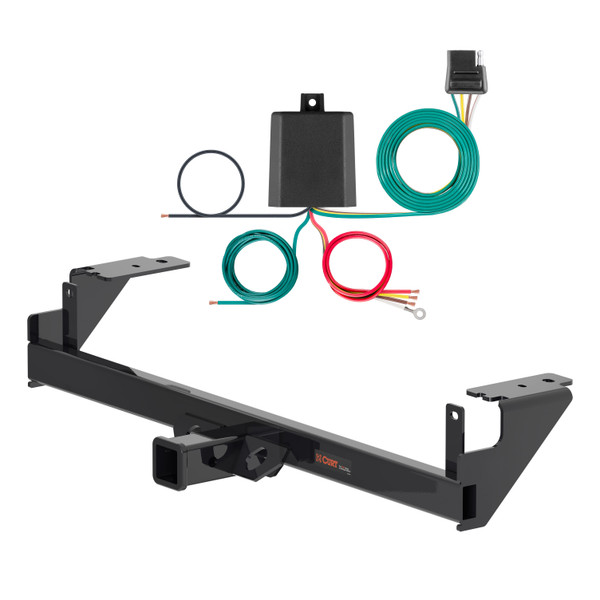 21 - 24 Mercedes-Benz GLA250 Curt 2", Class 3 Trailer Tow Hitch + 4-flat Wiring Kit 13490 - CURT