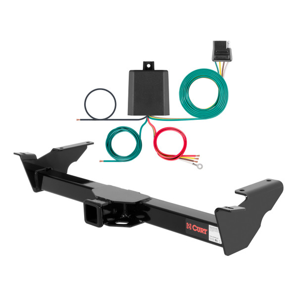 84 - 90 Ford Bronco II Curt 2", Class 3 Trailer Tow Hitch + 4-flat Wiring Kit 13011 - CURT