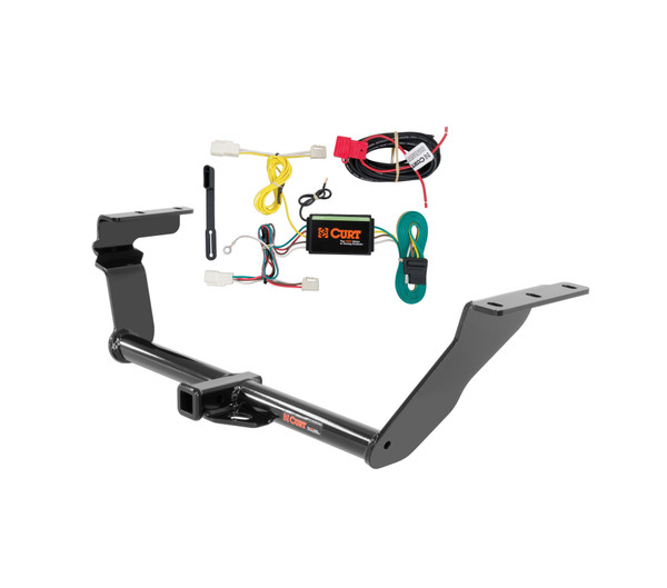 13 - 16 Scion FR-S Excluding RS models Curt 1-1/4", Class 1 Trailer Tow Hitch + 4-flat Wiring Kit 11379 - CURT