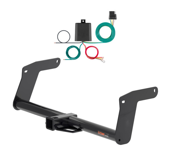 2022 - 2026 Lexus NX350h Curt 2", Class 3 Trailer Tow Hitch + 4-flat Wiring Kit 13498 - CURT