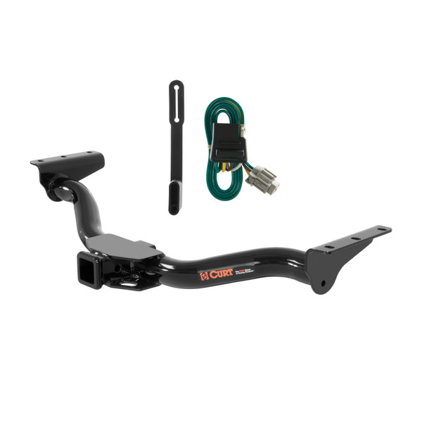 00 - 04 Nissan Xterra Curt 2", Class 3 Trailer Tow Hitch + 4-flat Wiring Kit 13183 - CURT