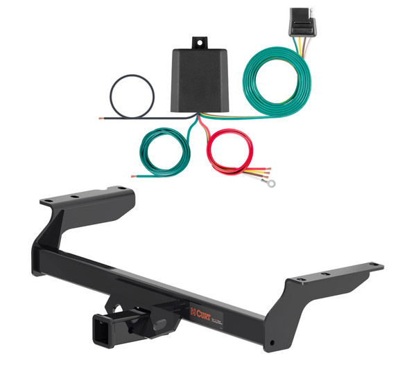 2020 - 2026 Lincoln Corsair Excluding PHEV Curt 2", Class 3 Trailer Tow Hitch + 4-flat Wiring Kit 13454 - CURT