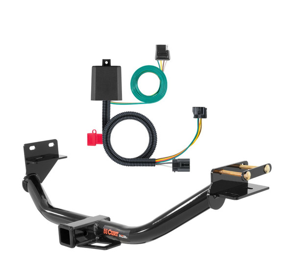 2014 - 2015 Kia Sorento Excluding EX and Limited Curt 2", Class 3 Trailer Tow Hitch + 4-flat Wiring Kit 13152 - CURT