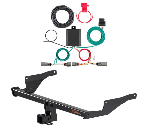 2022 - 2023 Mazda CX-5 Excluding diesel Curt 2", Class 3 Trailer Tow Hitch + 4-flat Wiring Kit 13315 - CURT