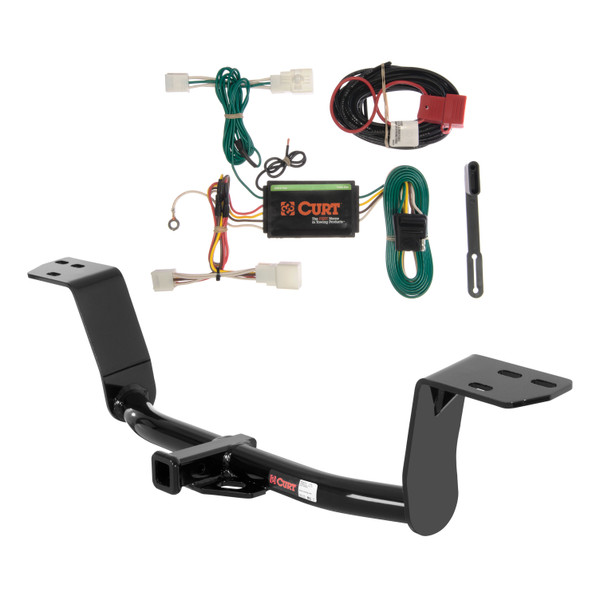 09 - 12 Lexus IS350 Sedan Curt 1-1/4", Class 1 Trailer Tow Hitch + 4-flat Wiring Kit 11372 - CURT