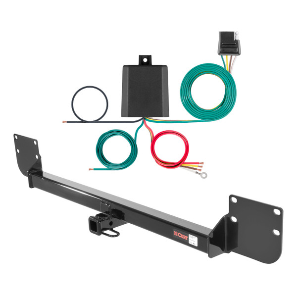 02 - 06 Mercury Cooper 2-door hatchback, excluding 'S' model Curt 1-1/4", Class 1 Trailer Tow Hitch + 4-flat Wiring Kit 11126 - CURT