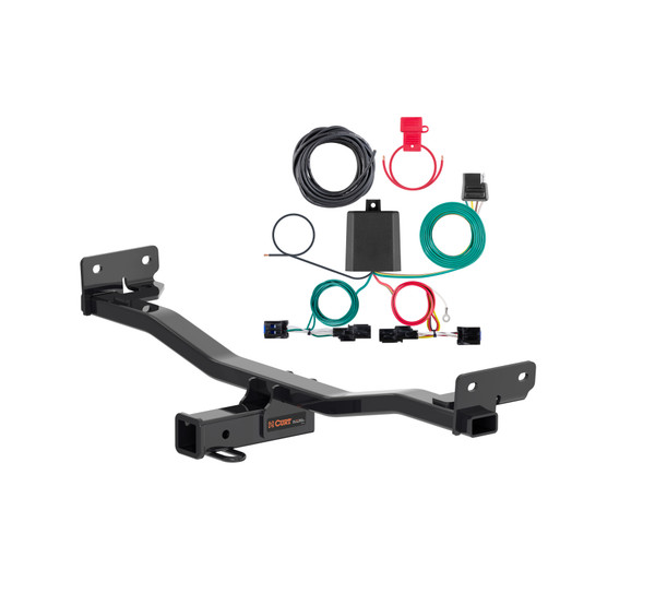 23 - 24 Kia Sportage Curt 2", Class 3 Trailer Tow Hitch + 4-flat Wiring Kit 13485 - CURT