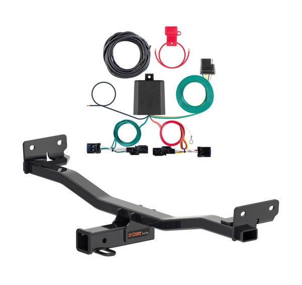 2023 - 2026 Kia Sportage Curt 2", Class 3 Trailer Tow Hitch + 4-flat Wiring Kit 13485 - CURT