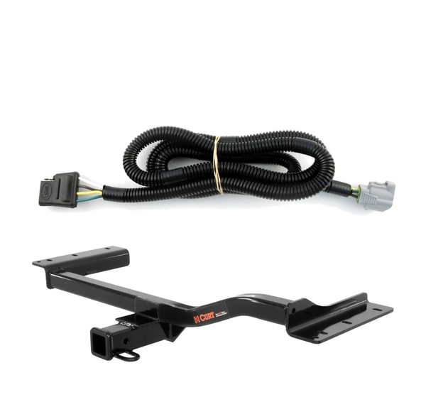 2010 - 2012 Lexus RX350 Curt 2", Class 3 Trailer Tow Hitch + 4-flat Wiring Kit 13143 - CURT