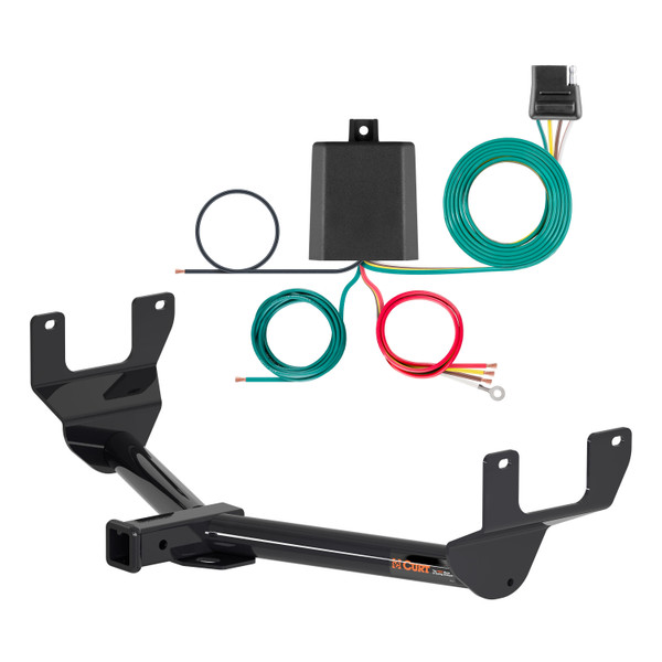 18 - 21 Lexus NX300 Curt 2", Class 3 Trailer Tow Hitch + 4-flat Wiring Kit 13337 - CURT