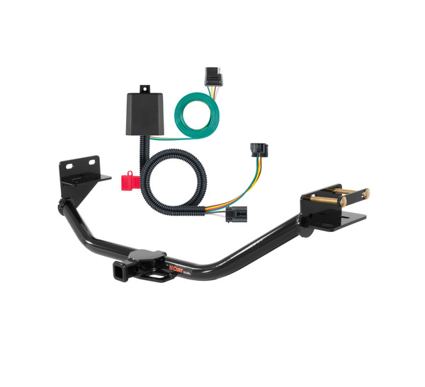 14 - 15 Kia Sorento Excluding EX and Limited Curt 1-1/4", Class 2 Trailer Tow Hitch + 4-flat Wiring Kit 12113 - CURT