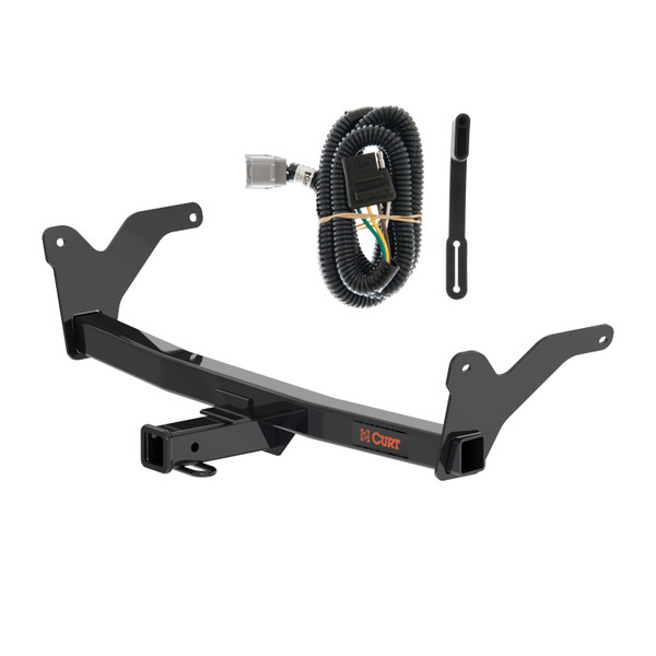 24 - 25 Lexus TX500h Curt 2", Class 3 Trailer Tow Hitch + 4-flat Wiring Kit 13519 - CURT