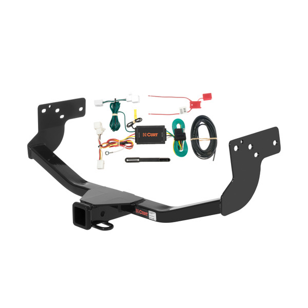 07 - 15 Mazda CX-9 Curt 2", Class 3 Trailer Tow Hitch + 4-flat Wiring Kit 13575 - CURT
