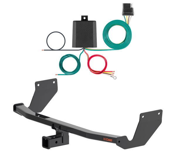 2023 - 2026 Lexus RZ450e Curt 2", Class 3 Trailer Tow Hitch + 4-flat Wiring Kit 13546 - CURT