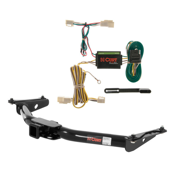 96 - 02 Toyota 4Runner Curt 2", Class 3 Trailer Tow Hitch + 4-flat Wiring Kit 13157 - CURT