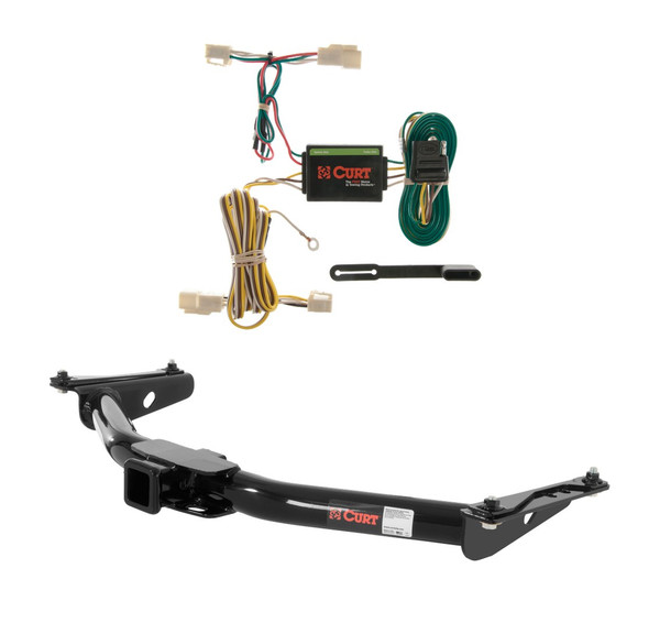 1996 - 2002 Toyota 4Runner Curt 2", Class 3 Trailer Tow Hitch + 4-flat Wiring Kit 13157 - CURT