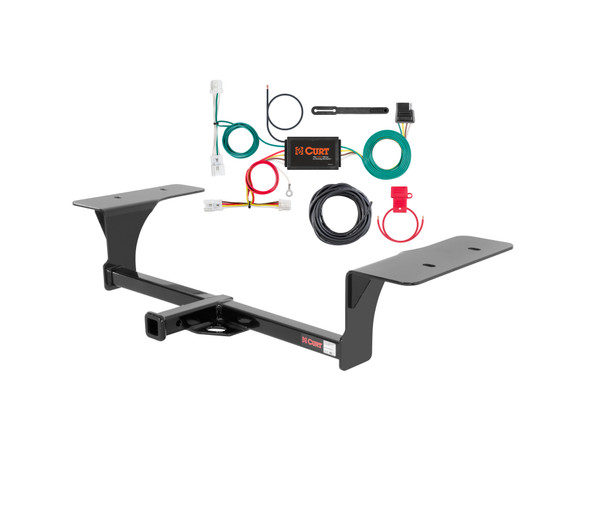 16 - 24 Nissan Altima Sedan Curt 1-1/4", Class 1 Trailer Tow Hitch + 4-flat Wiring Kit 11352 - CURT