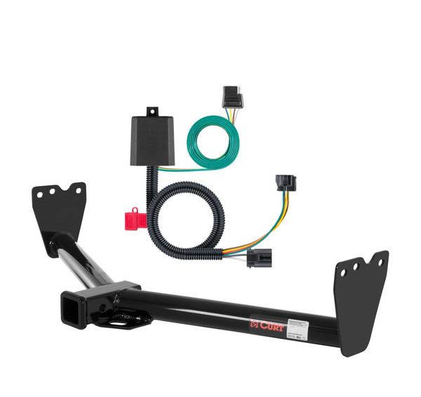 2007 - 2009 Kia Sorento Curt 2", Class 3 Trailer Tow Hitch + 4-flat Wiring Kit 13513 - CURT