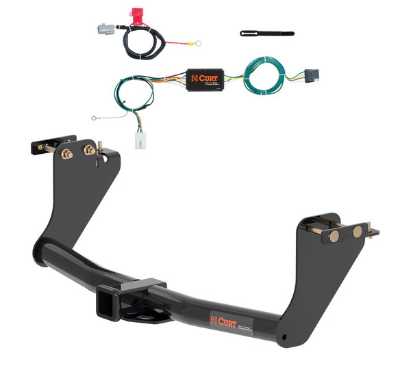 2018 - 2020 Mitsubishi Eclipse Cross Curt 2", Class 3 Trailer Tow Hitch + 4-flat Wiring Kit 13273 - CURT