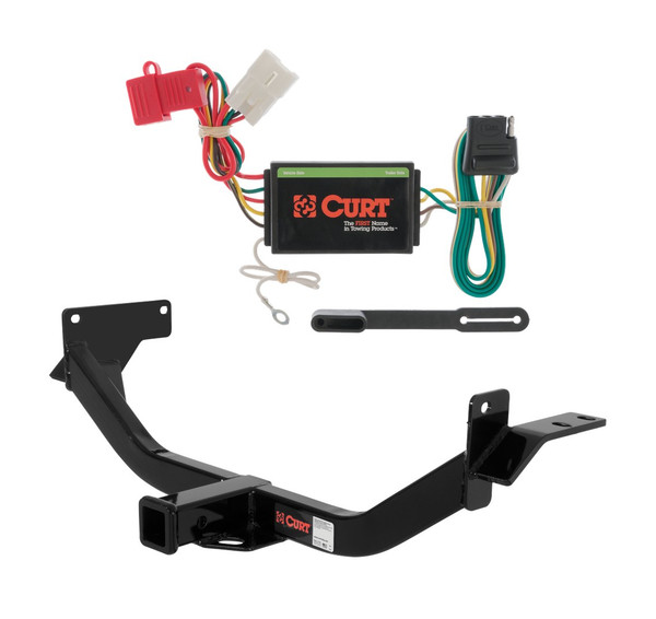 2006 - 2011 Mitsubishi Endeavor Curt 2", Class 3 Trailer Tow Hitch + 4-flat Wiring Kit 13113 - CURT