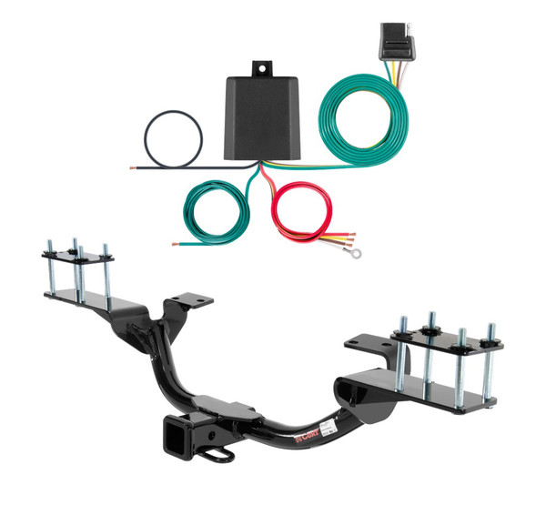 2010 - 2013 Mercedes-Benz GL350 Curt 2", Class 3 Trailer Tow Hitch + 4-flat Wiring Kit 13102 - CURT