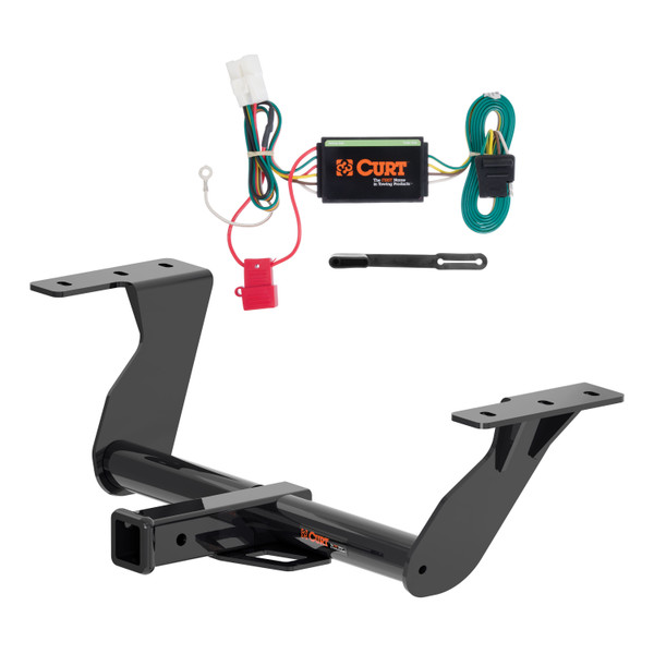 19 - 24 Subaru Forester Curt 2", Class 3 Trailer Tow Hitch + 4-flat Wiring Kit 13409 - CURT