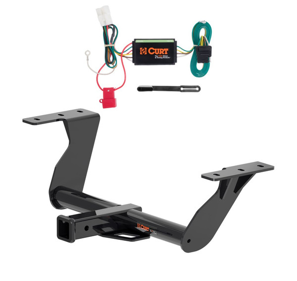 2019 - 2026 Subaru Forester Curt 2", Class 3 Trailer Tow Hitch + 4-flat Wiring Kit 13409 - CURT