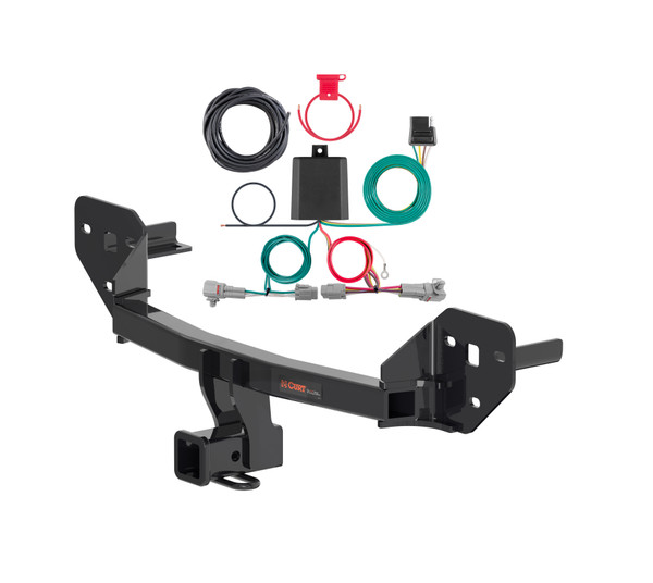 20 - 25 Subaru Legacy Sedan Curt 2", Class 3 Trailer Tow Hitch + 4-flat Wiring Kit 13494-1 - CURT