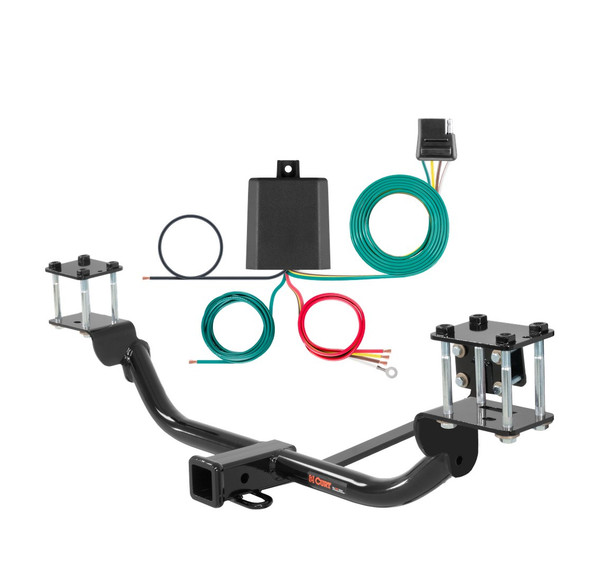 2010 - 2012 Mercedes-Benz GLK350 Curt 2", Class 3 Trailer Tow Hitch + 4-flat Wiring Kit 13142 - CURT