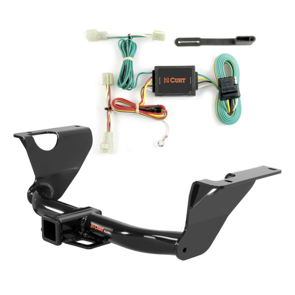 10 - 14 Subaru Legacy Sedan Curt 2", Class 3 Trailer Tow Hitch + 4-flat Wiring Kit 13158 - CURT