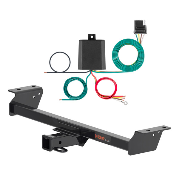 2022 Lexus RX350 Curt 2", Class 3 Trailer Tow Hitch + 4-flat Wiring Kit 13515 - CURT