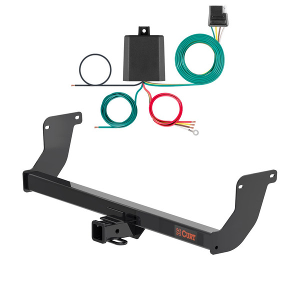2023 - 2026 Lexus RX350h Curt 2", Class 3 Trailer Tow Hitch + 4-flat Wiring Kit 13579 - CURT