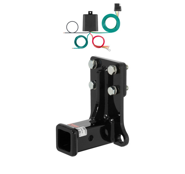 1999 - 2001 Mercedes-Benz ML430 Curt 2", Class 3 Trailer Tow Hitch + 4-flat Wiring Kit 13018 - CURT