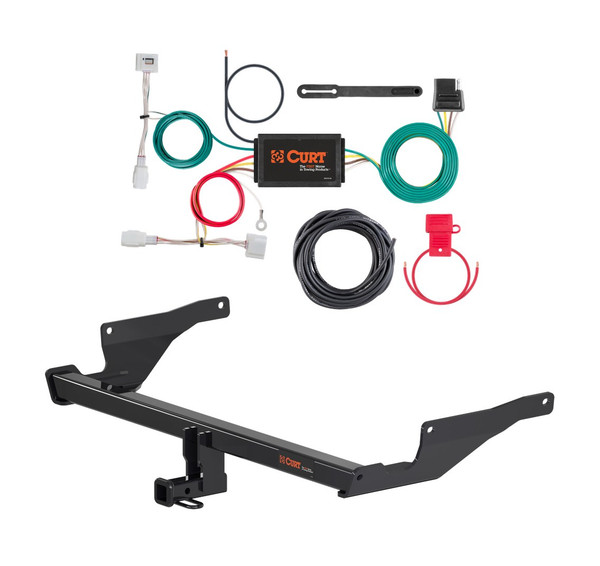 2017 - 2021 Mazda CX-5 Curt 1-1/4", Class 2 Trailer Tow Hitch + 4-flat Wiring Kit 12170 - CURT