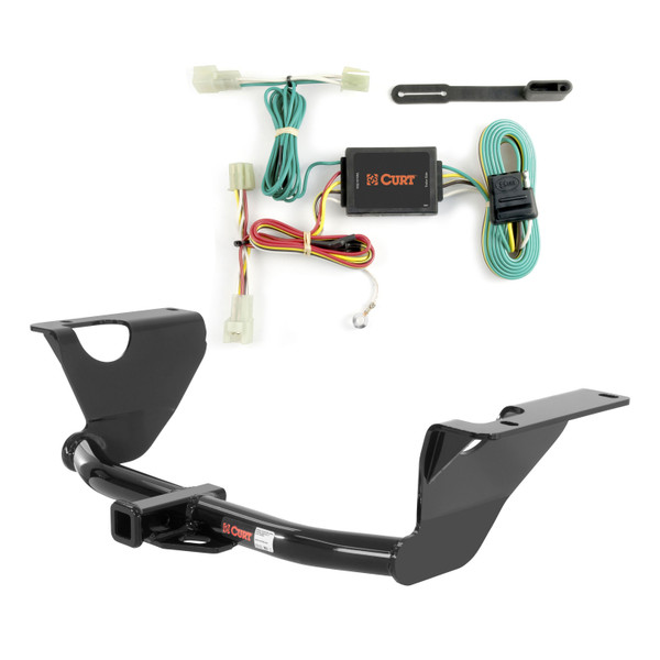 10 - 14 Subaru Legacy Sedan Curt 1-1/4", Class 2 Trailer Tow Hitch + 4-flat Wiring Kit 12298 - CURT