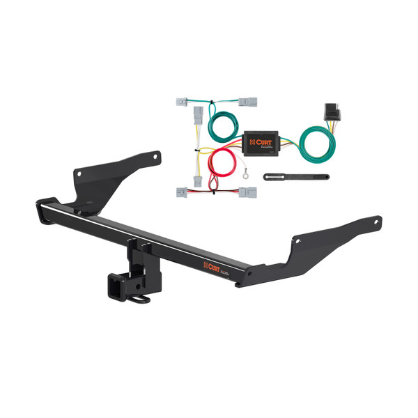 13 - 15 Mazda CX-5 Excluding diesel Curt 2", Class 3 Trailer Tow Hitch + 4-flat Wiring Kit 13315 - CURT